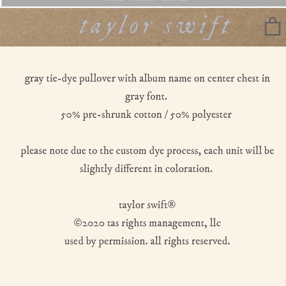 taylor swift folklore sweatshirt pullover tie dye - Picture 10 of 16